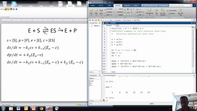 Enzyme Kinetics with MATLAB 2