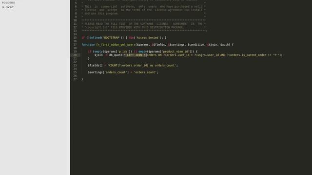 1.2 CS-Cart: Поиск и отображение ошибок при разработке в CS Cart