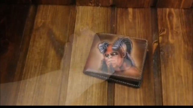 Подарочный сэт из натуральной кожи "Бес"