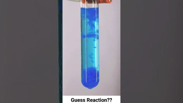 Precipitation reaction copper nitrate with sodium hydroxide #experiment #science #chemical #class10