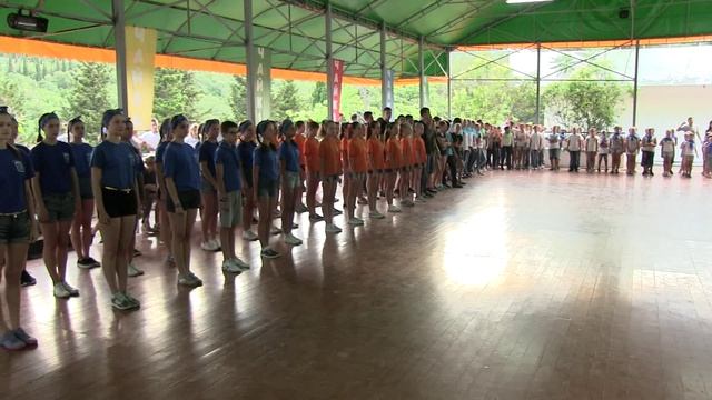 Детский лагерь Чайка (Алушта). Смотр строя и песни (2016-07-06) (02)
