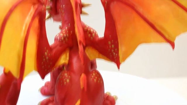 FIRE DRAGON | Sculpture Turntable | Sculpture Turnaround | Dragon Polymer Clay🐲🔥