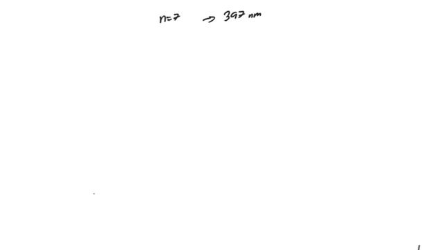 An electron in the n = 7 level of the hydrogen atom relaxes to a lower energy level, emitting light