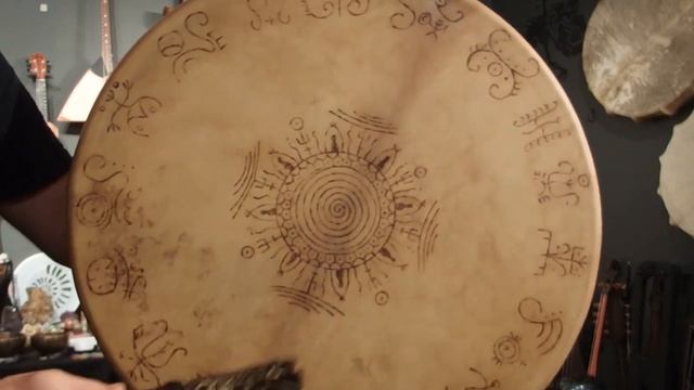 Beater for drum with skull - Beater with rings - www.shamanic.ru