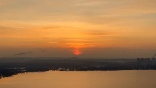 Sunset over the horizon / Закат солнца за горизонт