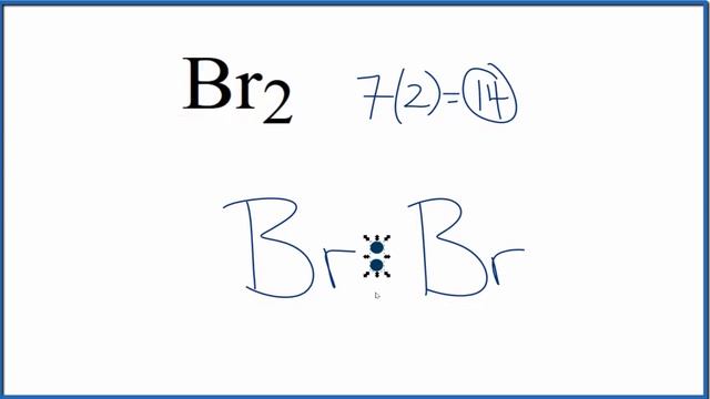 How to Draw the Lewis Dot Structure for Br2 : Diatomic Bromine