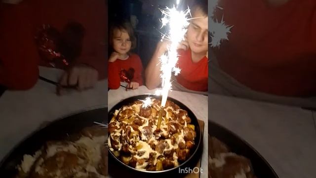 Мясной торт для сына🤗🎂