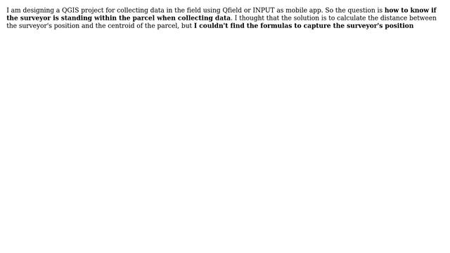GIS: GPS coordinates capturing with Qfield