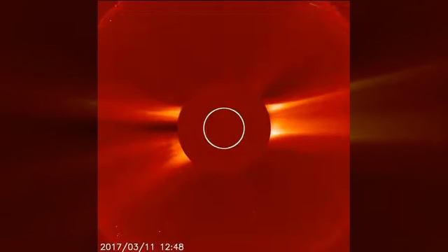 Вспышка на солнце 11.03.2017 (SOHO LARCO C2)