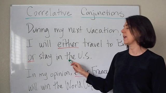 How to Use CORRELATIVE CONJUNCTIONS: ESL Grammar Lesson with Examples