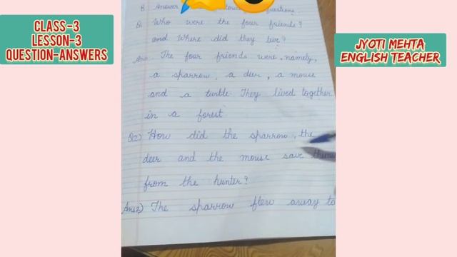 Class-3 , Lesson-3:-True Friends