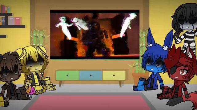 FNaF 1 React To _Afton Family Song_ + Golden Freddy & Puppet ( Sorry I tried