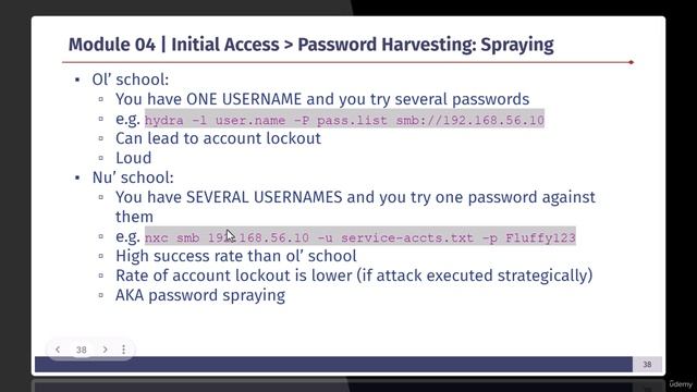 AD Pentest 04 Module  - 16 -Password Spraying 101