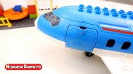 Конструктор самолет ! Строим самолет и терминал Аэропорта ! Развивашки для детей !