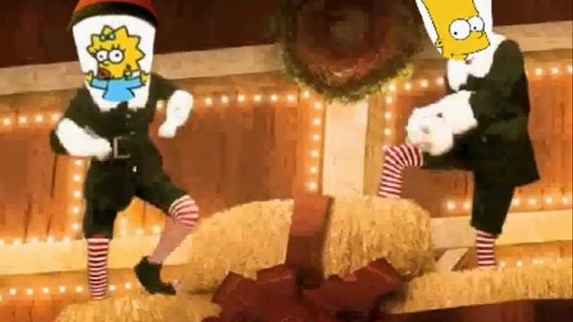 The Simpsons Dancing In A Barn Yard