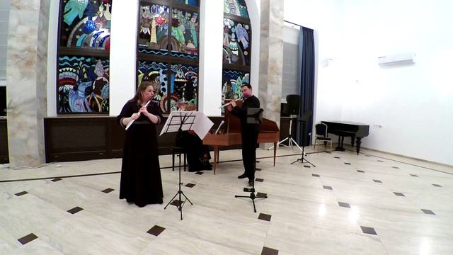 В. Ф. Бах. Трио Соната №1 Ре мажор 2-3 чч. Исп. Елена Исаева, Виктор Хотулёв и Наталья Бутенко.