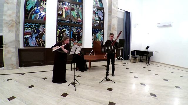 Г. Ф. Телеман Метод. соната ля маж. для флейты и Basso continuo. Исп.Елена Исаева, Александр Дегасюк