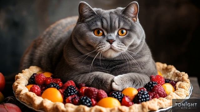 Песня - Fat Cats! Толстые кошки - видеоклип, нейросеть