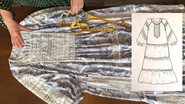 ПЛАТЬЕ С РУКАВОМ РЕГЛАН В СТИЛЕ БОХО. Часть 2.