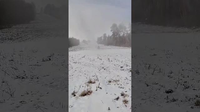 В Братске сегодня начали оснеживание склона горы Пихтовая