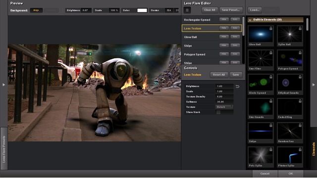 26. Applying a lens flare