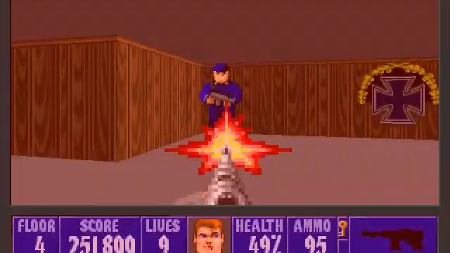 Wolfenstein 3D - (World War II 3D SDL ) - Episode 1 1942 - Floor 4