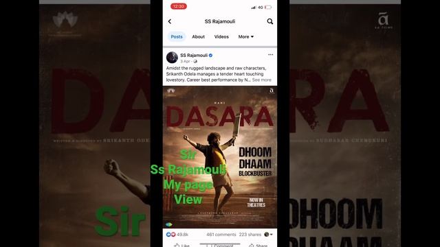 Sir-SS Rajamouli. My page open.Rrr .movie director #shortvideo #chat video