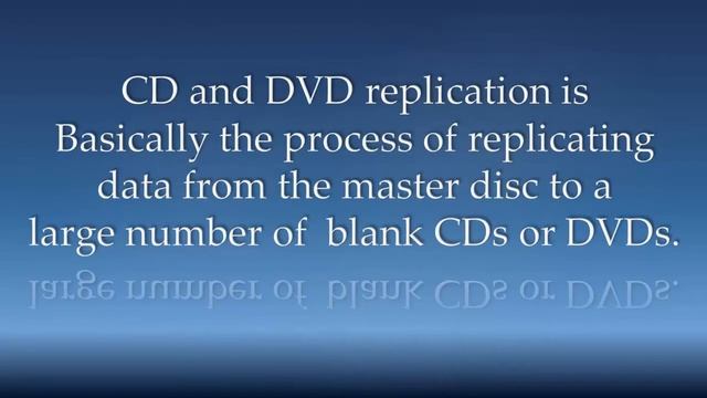 Disc media services CD and DVD replication