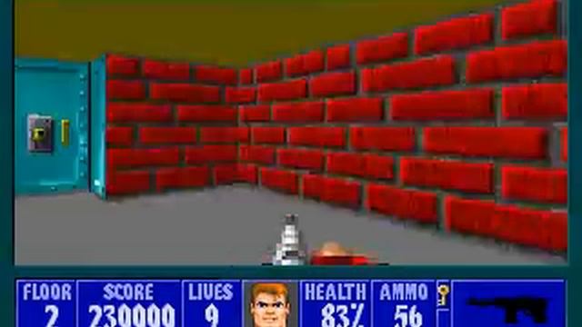 Wolfenstein 3D (PC DOS) - Floor 2-2