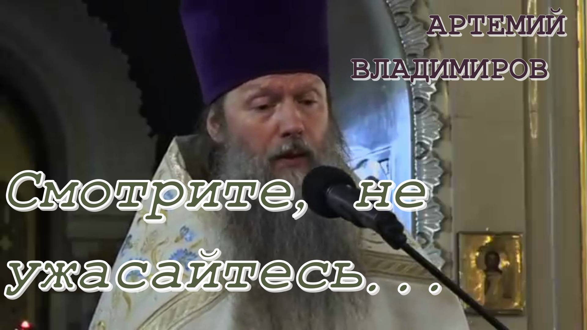 Смотрите, не ужасайтесь... Проповедь протоиерея Артемия Владимирова  24 июня 2023 года.