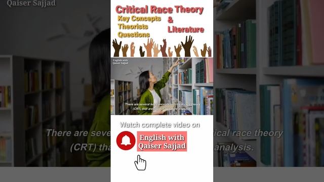 Critical Race Theory in Literature #raceism #literarytheory #literarycriticism