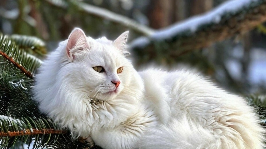 котики зимой от ИИ