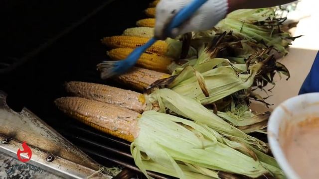 Mexican Street Corn Recipe | Elote | Grilled Corn on the Cob in Husk