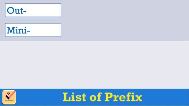 Prefix | List of Prefixes | Prefixes in English Grammar | Vocabulary | English Words | Prefix List