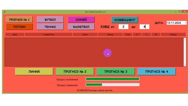 ПРОГНОЗЫ ДЕЛАЕМ НА СПОРТ И ВЫИГРЫВАЕМ С ПРОГРАММОЙ FORECASTER. ТОЧНЫЕ ПРОГНОЗЫ НА СПОРТ