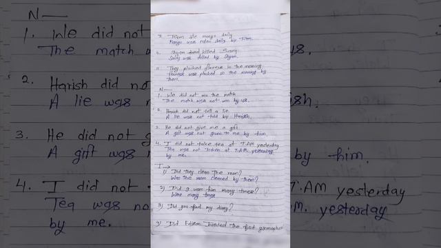 Past Indefinite Active voice and Passive voice | English grammar | SHIV SUCCESS