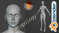 DemonGirl - Retopology. Ретопология.
