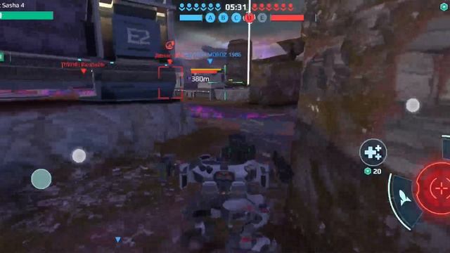 War Robots ребёнок управлял, я стрелял 😄.mp4