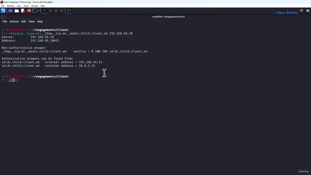 AD Pentest 04 Module  - 12 -Network Mapping - Finding Domain Controllers with nslookup