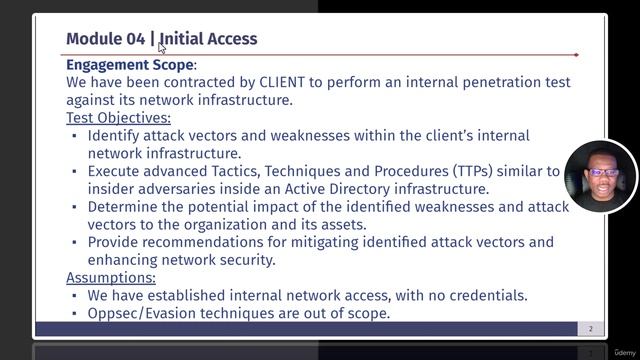 AD Pentest 04 Module  - 1 -Pentest Engagement Introduction