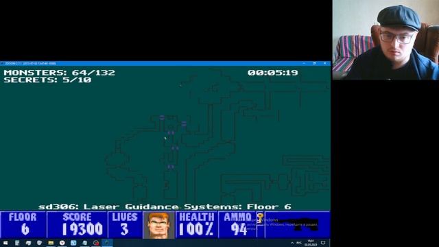 Гопник играет в Wolfenstein 3D SD306
