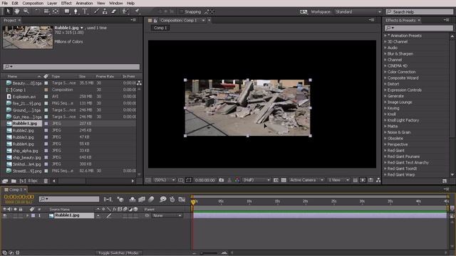 05. Creating your first composition