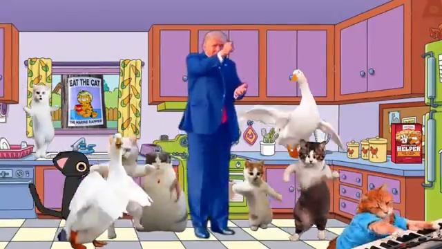 Дональд Трамп - EAT THE CAT (видеоклип)