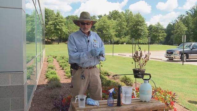 Mixing Pesticide - This Week In the Garden