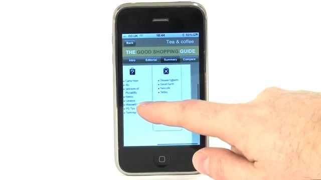 GSG Ethical Shopping App Demo