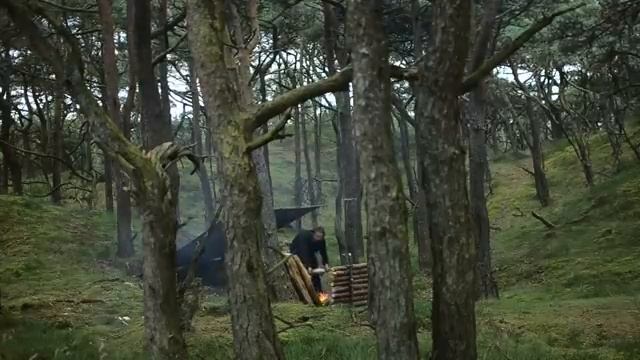 4-х дневный бушкрафт в скандинавском лесу. 4 days solo bushcraft trip.