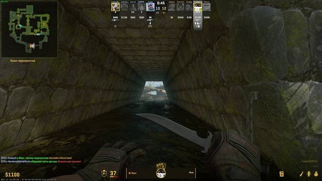 Counter-strike2 Эйс и клатч 1в4 Эншент