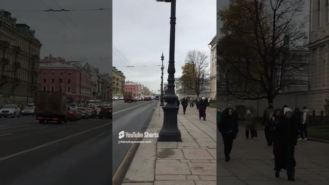 Санкт-Петербург. 12.11.2024. Вид на Невский проспект от входа во Дворец творчества юных