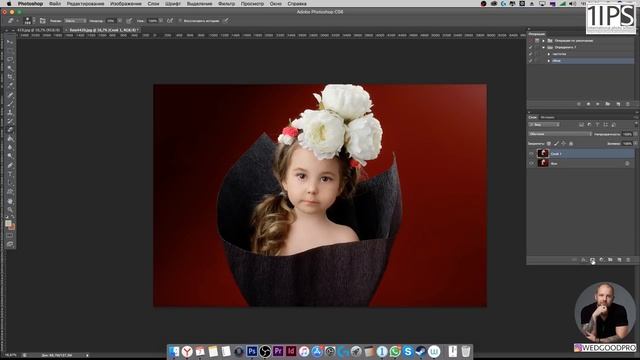 Обработка студийных фотографий. Частотное разложение. фотошоп и капчер  Photoshop Capture One