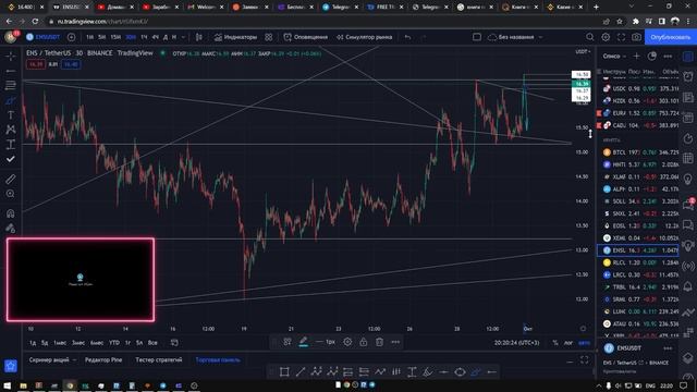 Мой первый скальпинг по стакану на Binance. Сравнение крипты с forex. Роботы и волатильность.